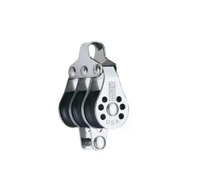 Harken 22mm Micro Block, 3-scheibig, mit Hundsfott